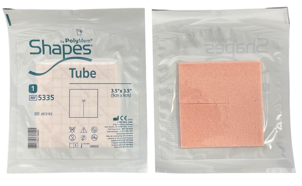 Polymem Shapes 9cm x 9cm Dressing Tube 5335 2pcs | Medisa