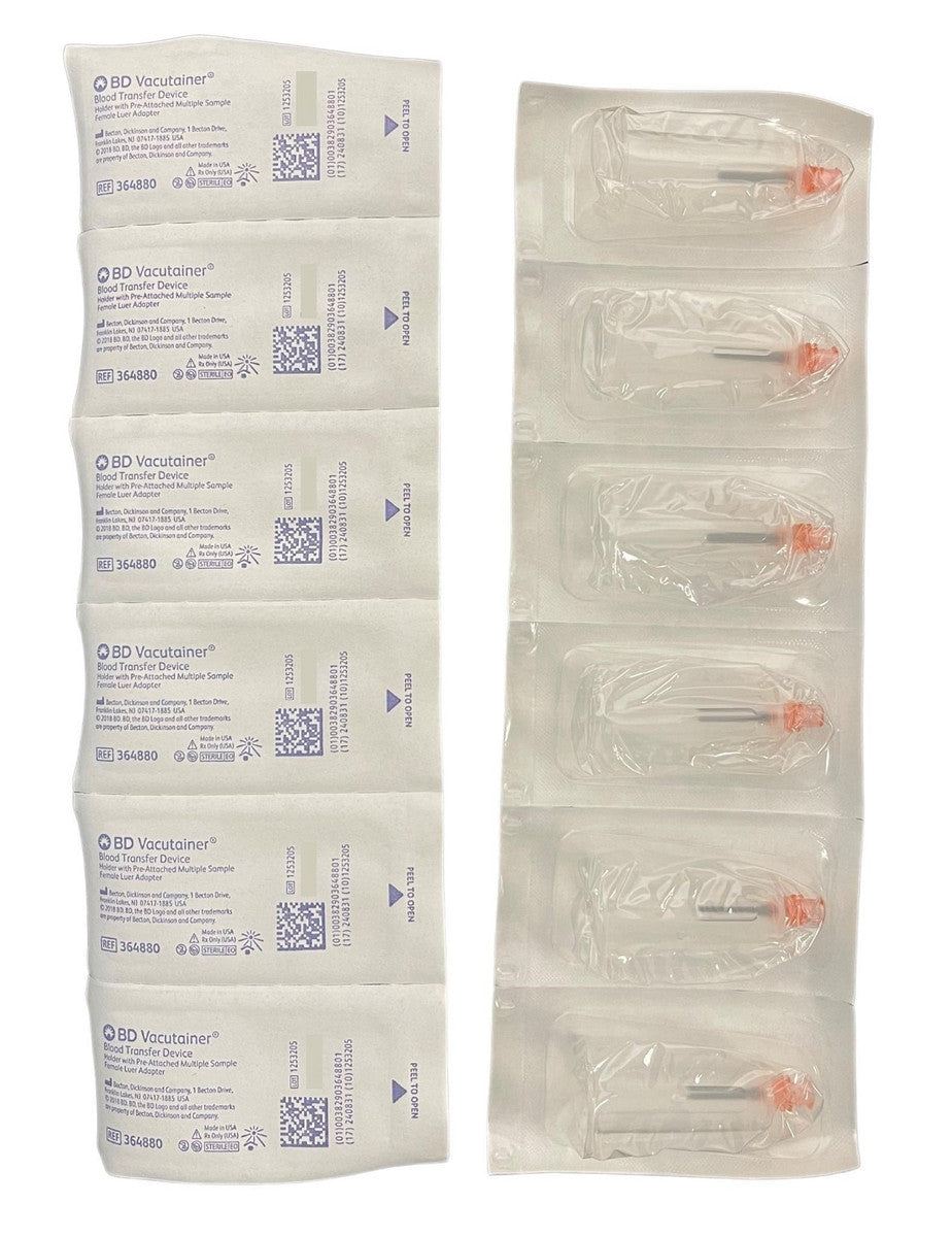 BD Vacutainer Blood Transfer Device with Luer Adapter Box of