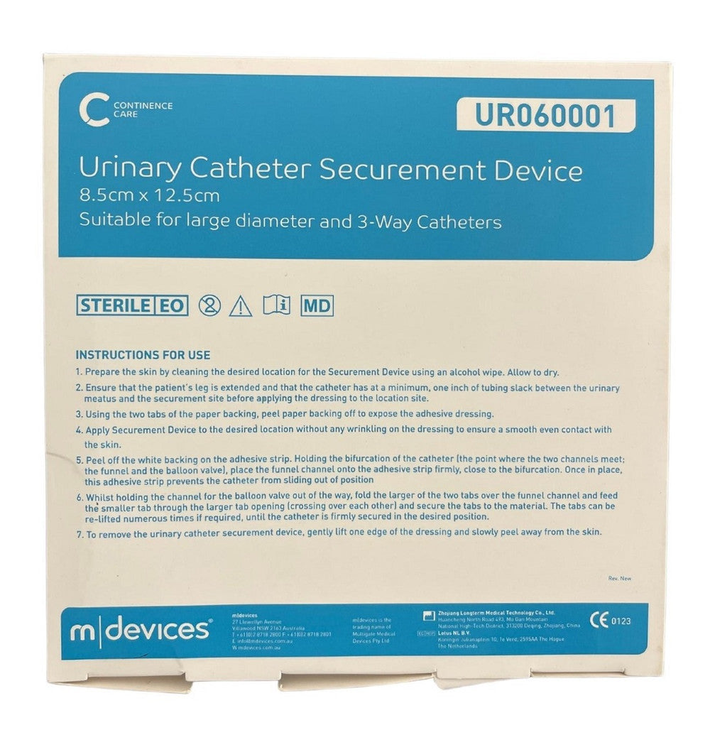 MDevices Urinary Catheter Securement Device Sterile Each