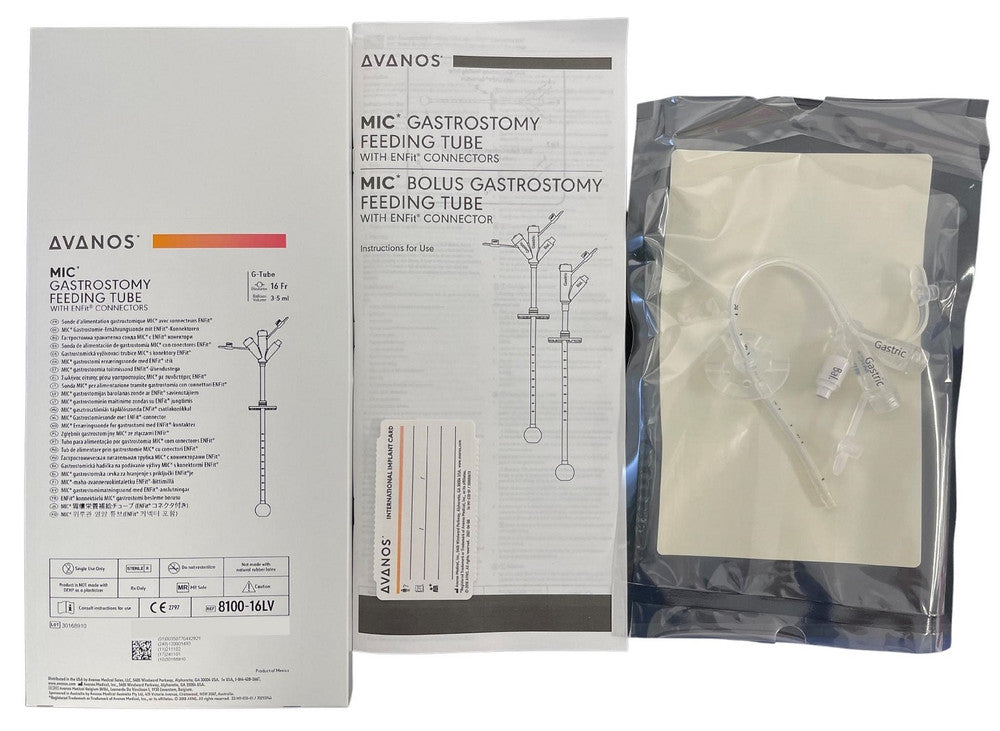 Avanos MIC Balloon Gastrostomy Feeding Tube With Enfit Connectors Gamma