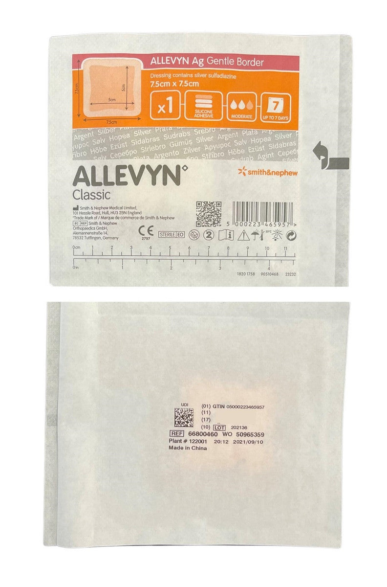 Smith & Nephew Allevyn Ag Gentle Border Dressing All Sizes