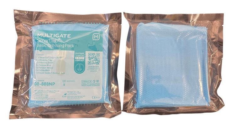 Multigate SmartTab Basic Dressing Pack Sterile Tear Packs Single Use ...