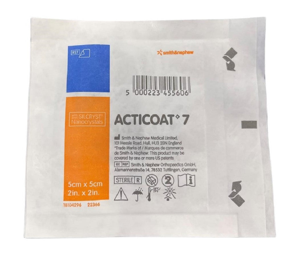 Smith & Nephew Acticoat Antimicrobial Barrier Dressing 7 Day 5Cmx5Cm