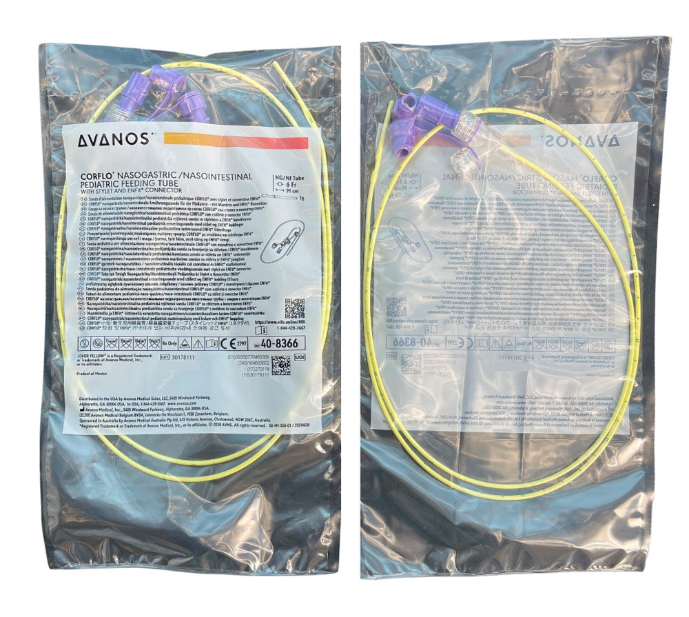 Avanos Corflo Nasogastric/Nasointestinal Feeding Tube With Stylet With ENFit Connector