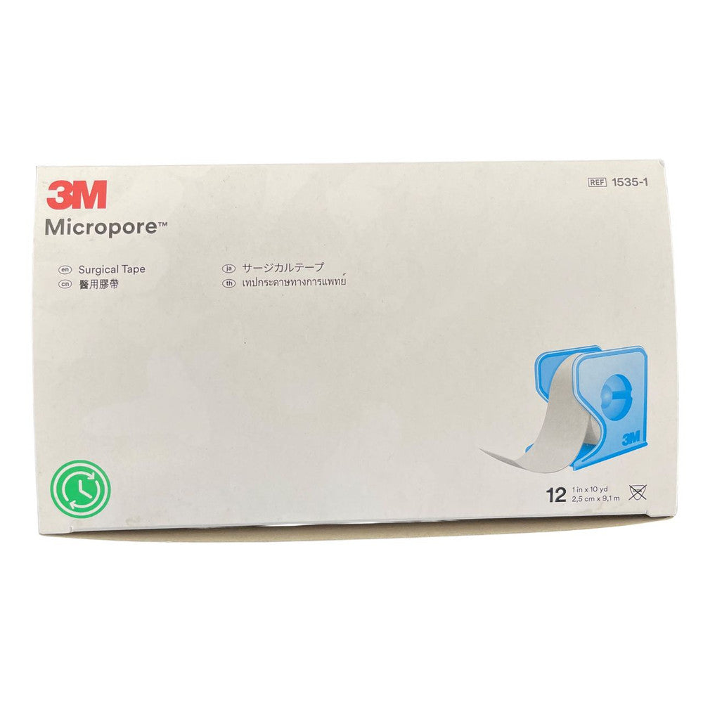 3M Micropore Surgical Tape With Dispenser Pack 25mm x 9.1mtr