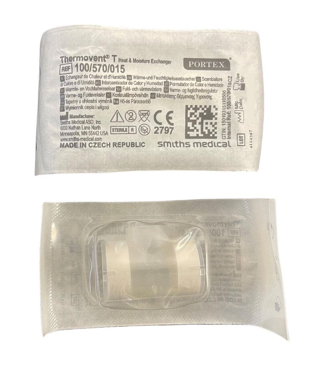 Thermovent Tracheostomy Vent T Portex 100/570/015 50pcs