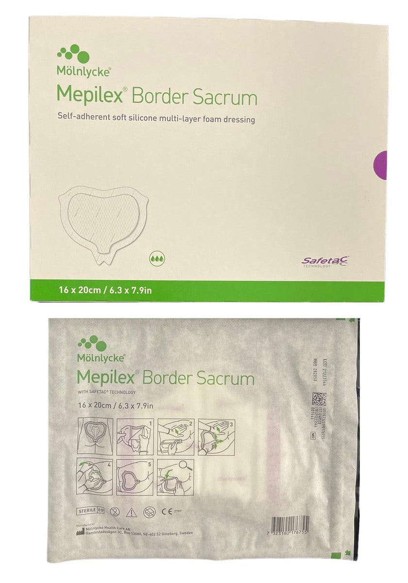 Molnlycke Mepilex Border Sacrum 5 Layer Dressing All Sizes