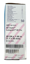 BD Insyte Autoguard BC Pro Blood Control Technology 20G x