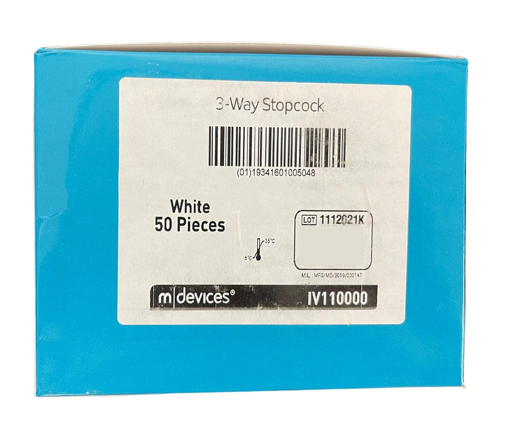 MDevices Stopcock 3 Way Sterile Each