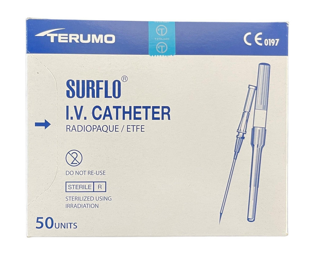 Terumo Surflo IV Cannula Catheters 14G to 24G 50pcs/Box