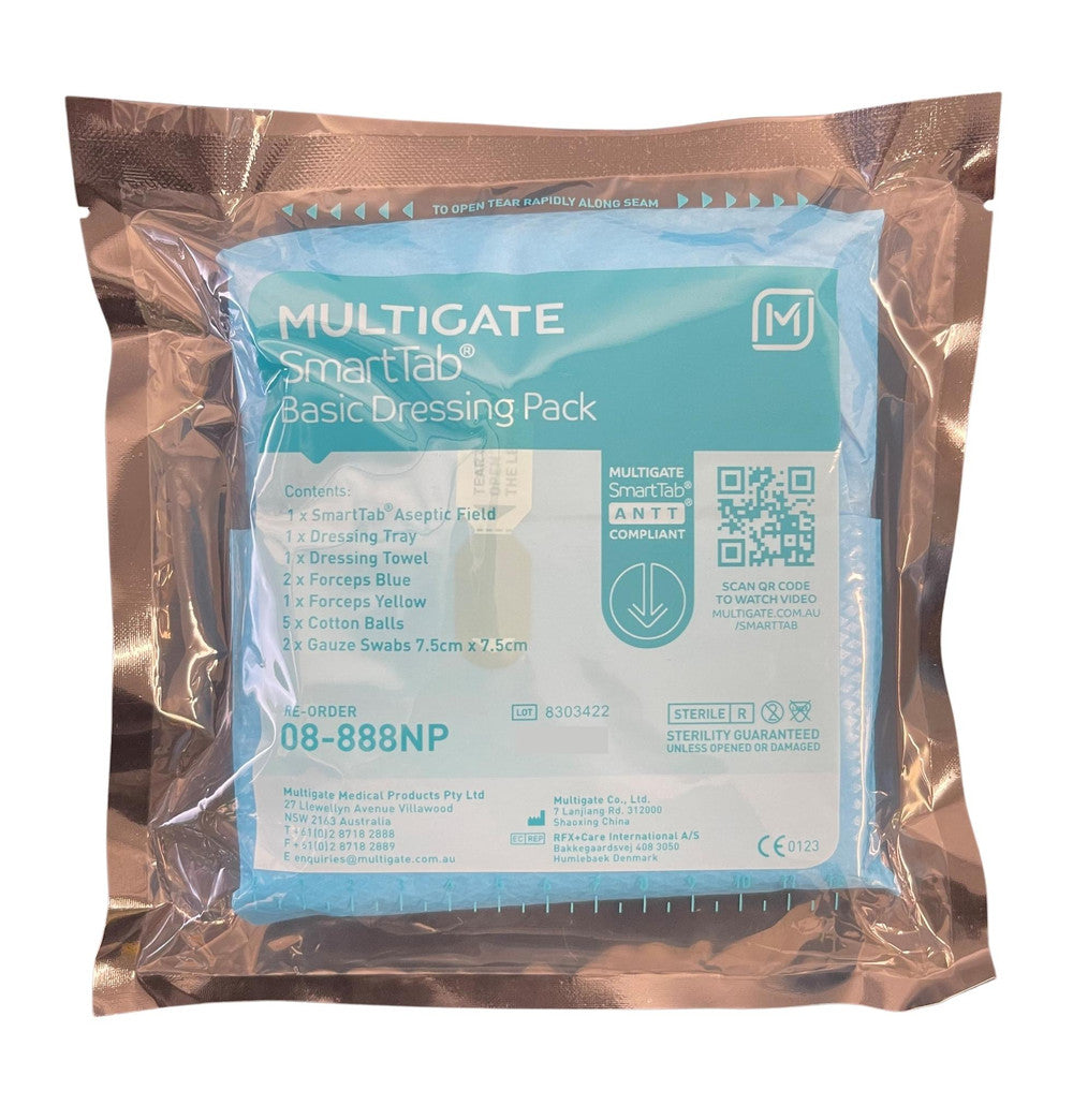 Multigate SmartTab Basic Dressing Pack Sterile Tear Packs Single Use