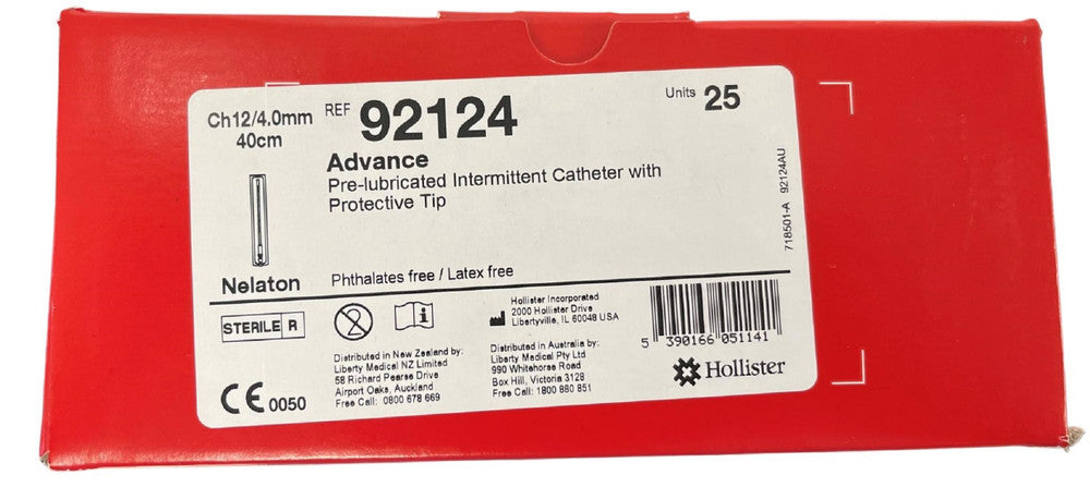 Hollister Advance Pre Lubricated 12Fg Male Intermittent 40Cm 92124 25