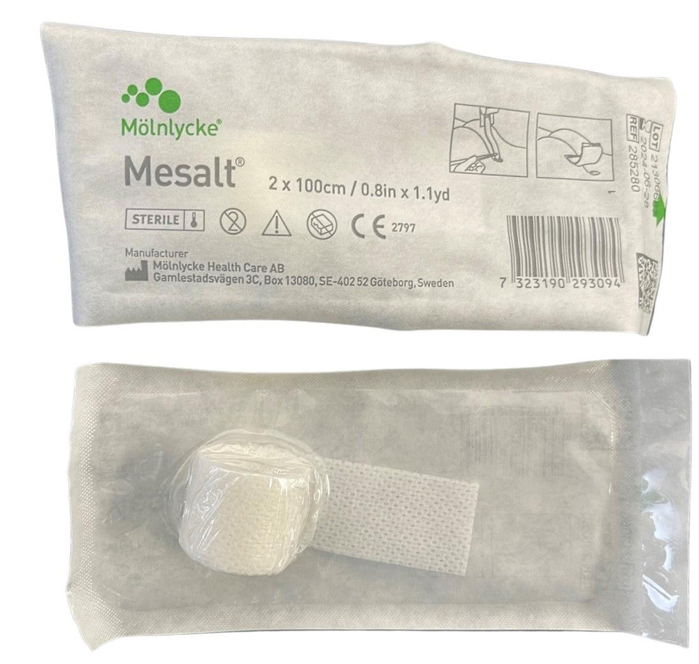 Using Mesalt Molnlycke Mesalt Sodium Chloride Dressing All Sizes | Medisa