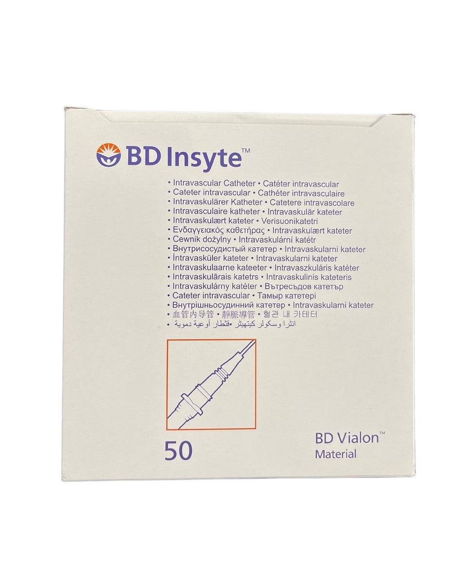 BD Insyte IV Cannula with BD Vialon Biomaterial 22G x