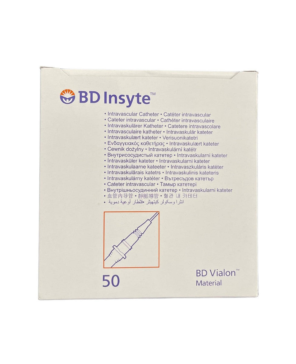 BD Insyte IV Cannula with BD Vialon Biomaterial 22G | Medisa