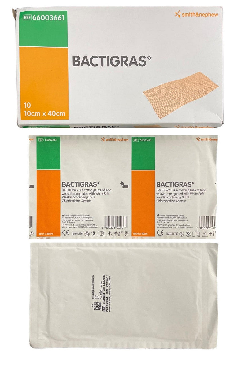 Bactigras Dressing 10Cmx40Cm 66003661 10Pcs