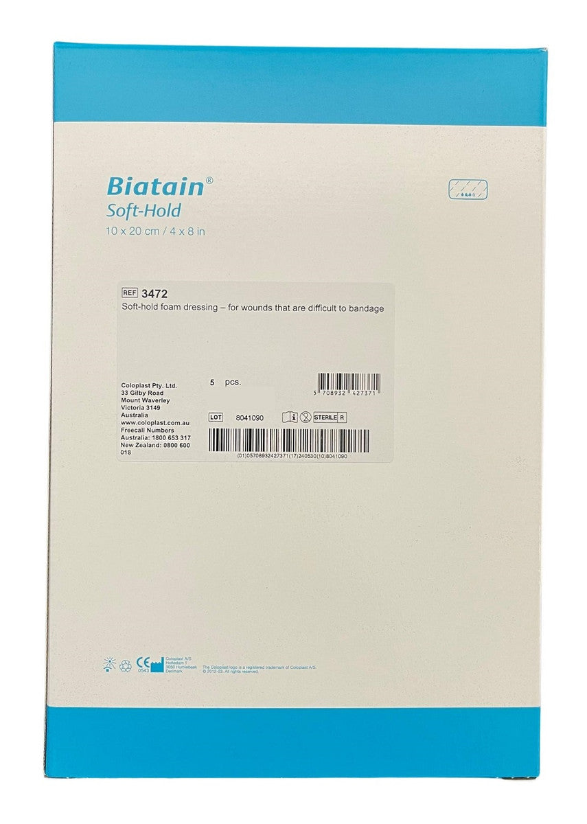 Coloplast Biatain Soft Hold Foam Dressing All Sizes