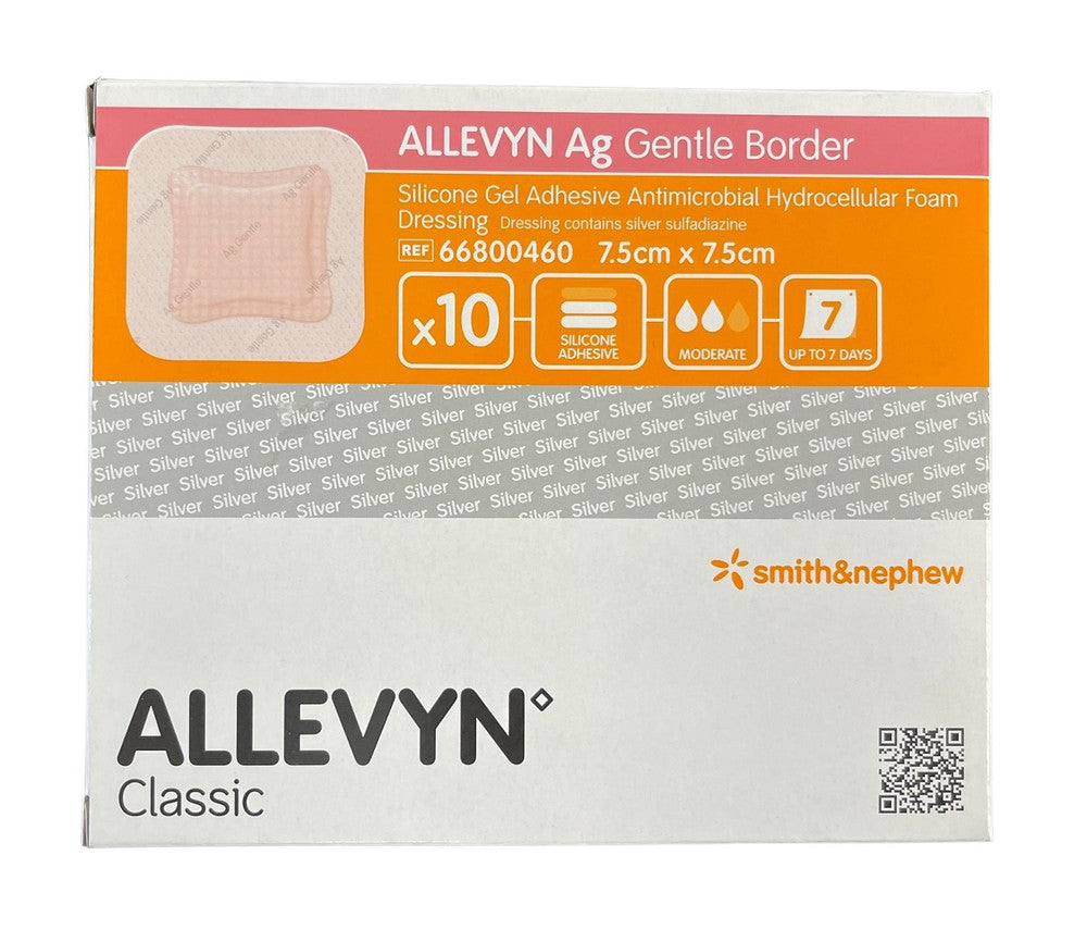 Smith & Nephew Allevyn Ag Gentle Border Dressing All Sizes