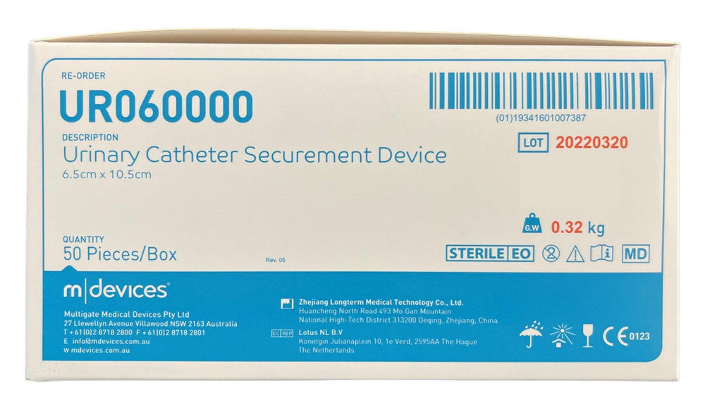 MDevices Urinary Catheter Securement Device Sterile Each