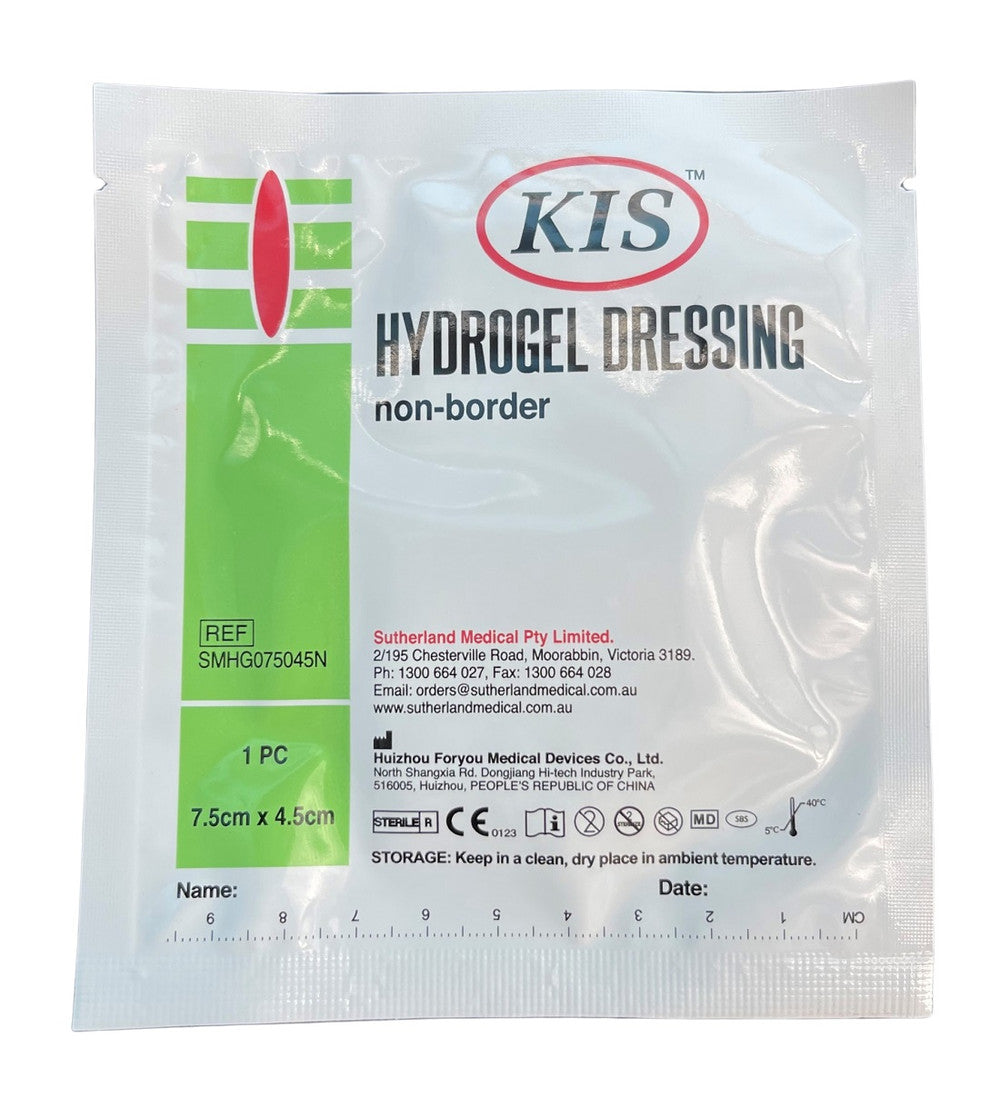 KIS Hydrogel Non Adhesive Non Border Dressing All Sizes