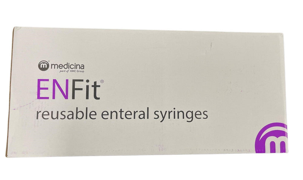 Medicina Syringe Enteral Enfit 60ml Purple Reusable Purple LHE60 Box