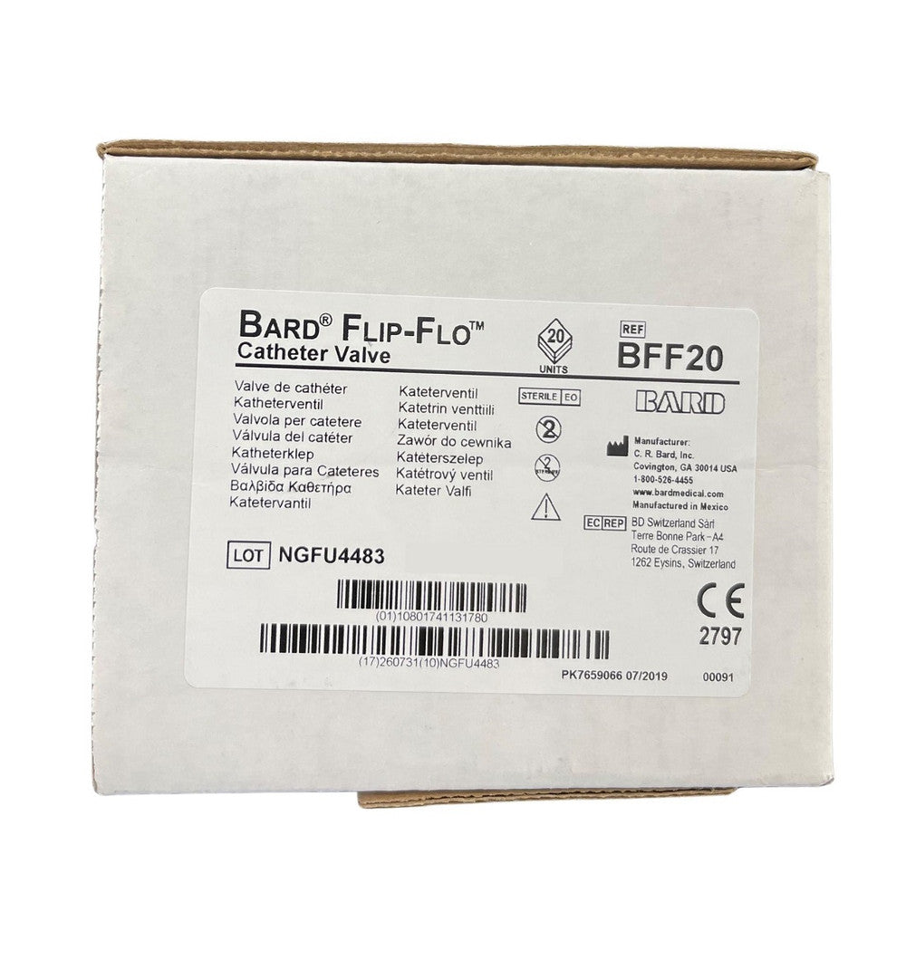 Bard Flip Flo Cateter Valve BFF20 All Packaging