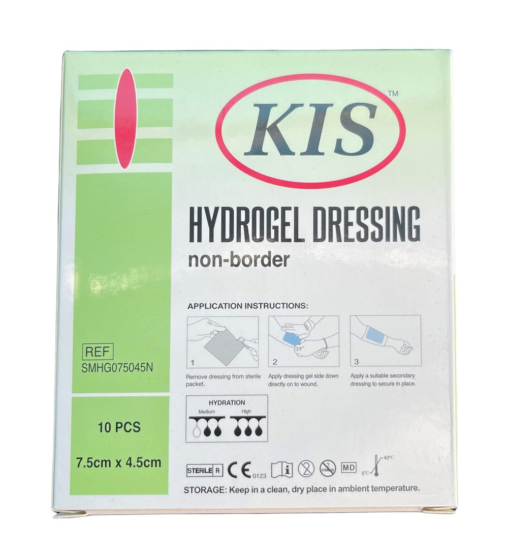 KIS Hydrogel Non Adhesive Non Border Dressing All Sizes