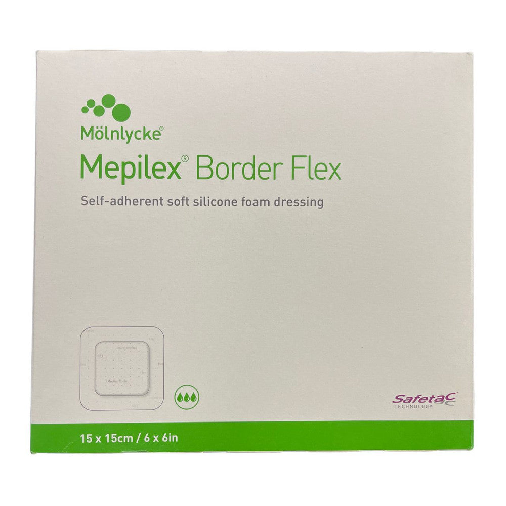 Molnlycke Mepilex Border Flex Soft Silicone Foam Dressing All Sizes