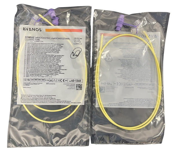 Avanos Corflo 8Fr Nasogastric/ Nasointestinal (NG/ NI) Feeding Tube Anti-Clog Enfit - All Sizes