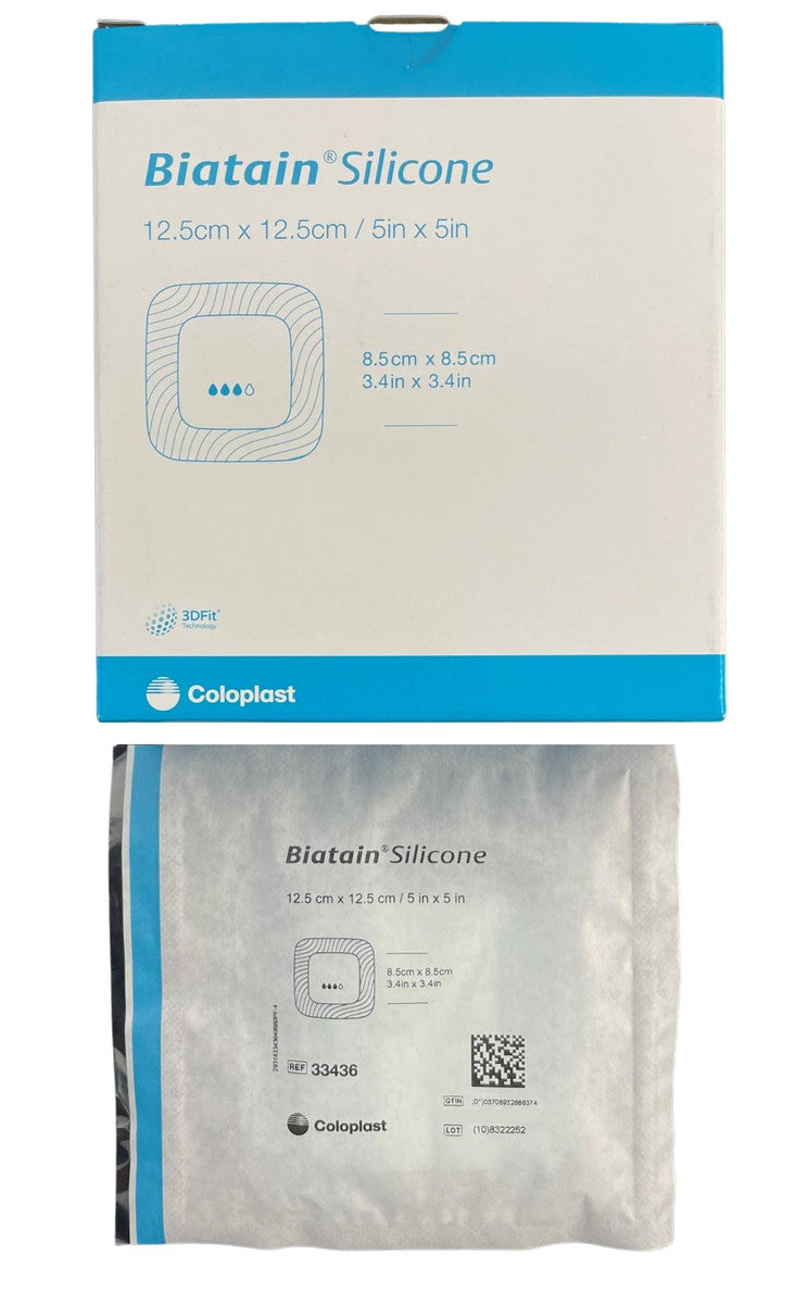 Coloplast Biatain Silicone Foam Dressing 12.5Cm x 12.5Cm 33436