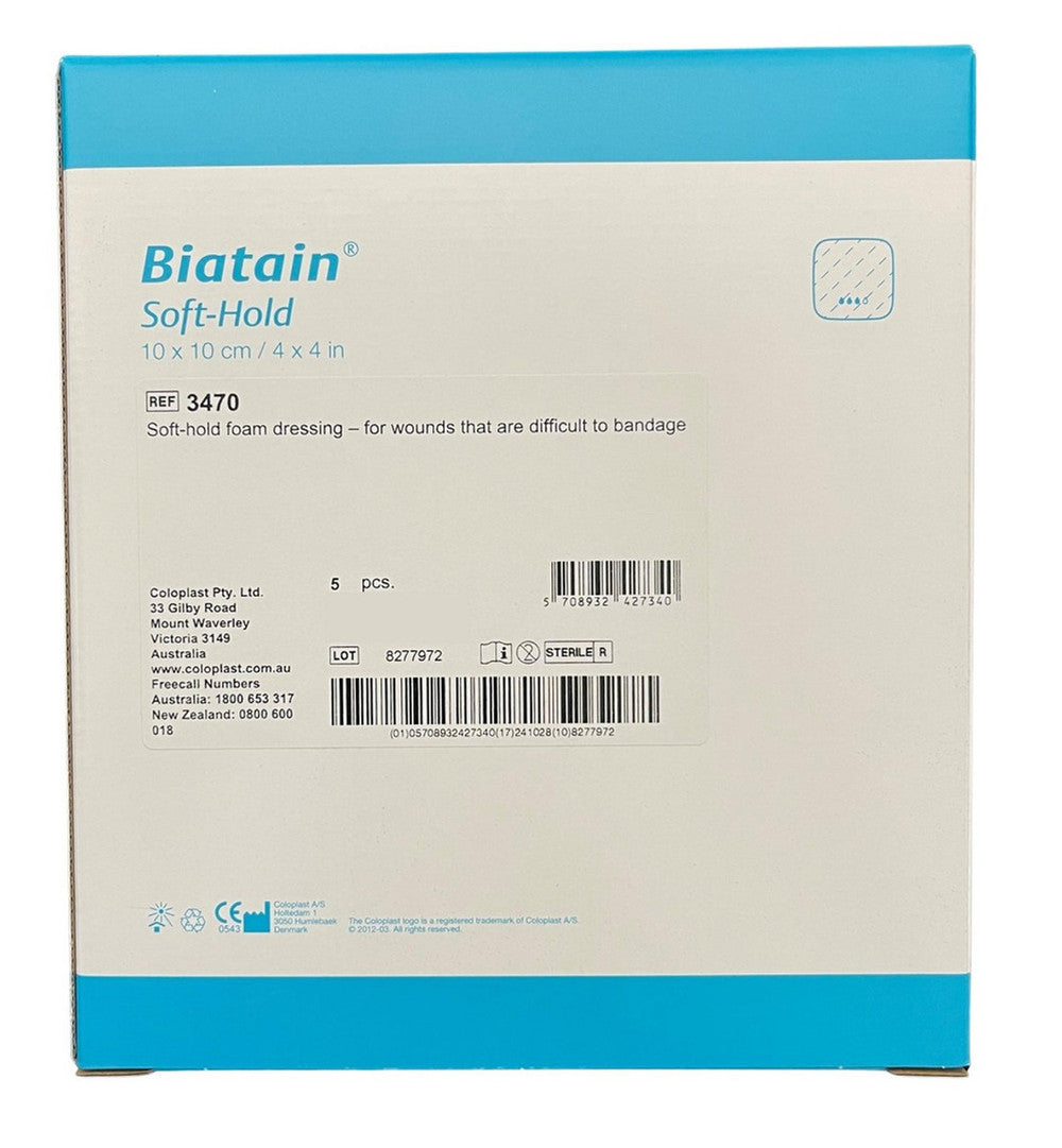 Coloplast Biatain Soft Hold Foam Dressing All Sizes