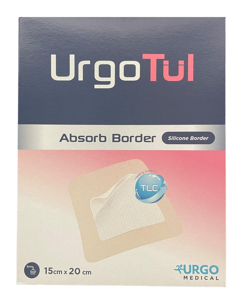 Urgotul Absorb Silicone Border Super Absorbent Foam Dressing 15Cmx20Cm All