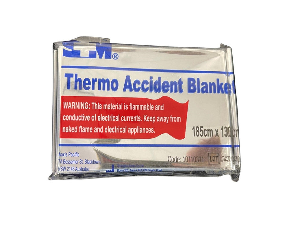 Emergency Survival Blanket Thermo Accident Blanket 185 X 130cm Compact