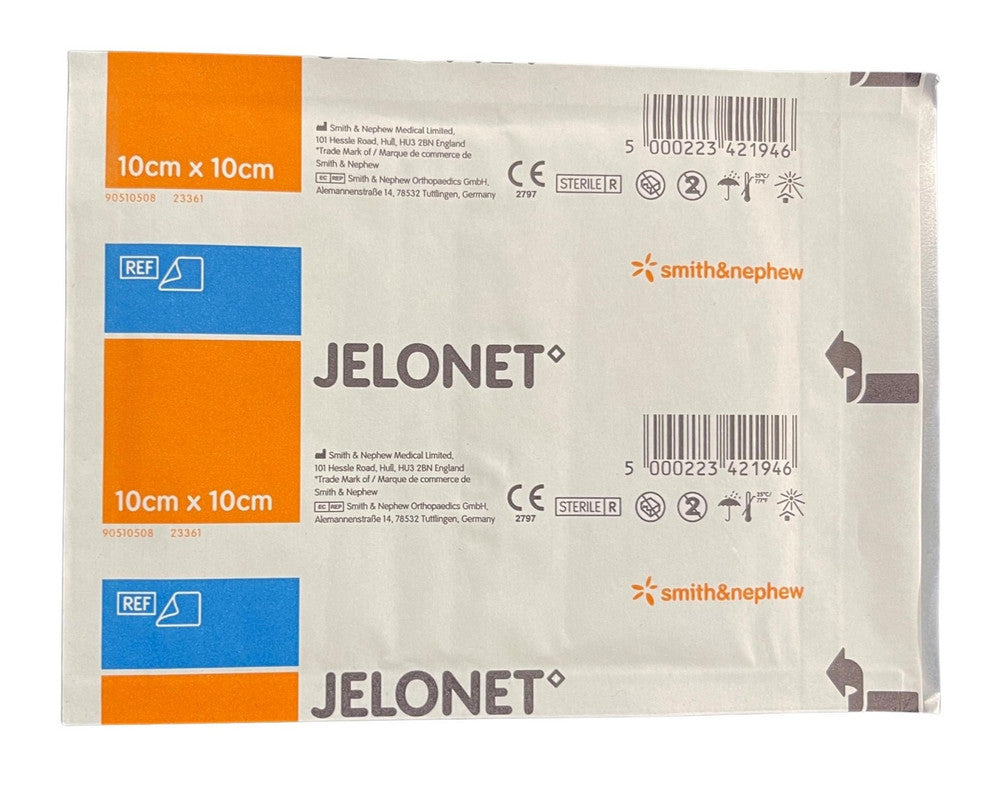 Smith & Nephew Jelonet Non Medicated Paraffin Gauze Dressing 10cmx10cm