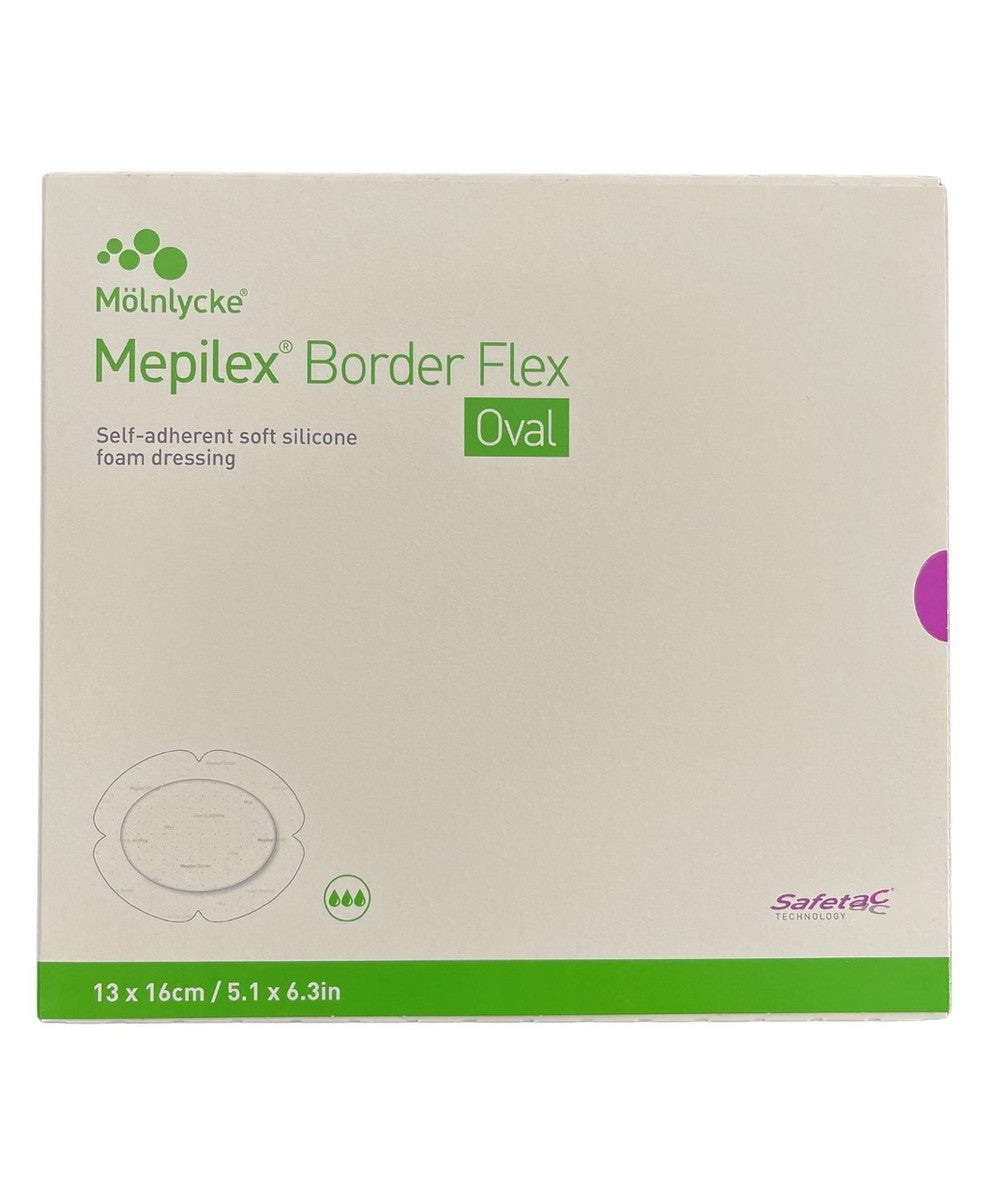 Molnlycke Mepilex Border Flex Oval Dressing All Sizes