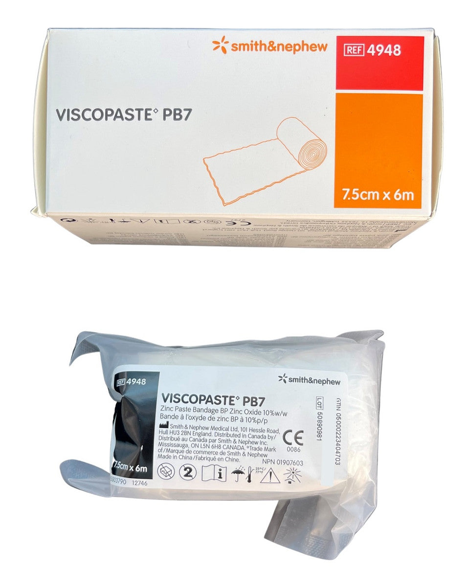 Viscopaste Zinc Paste Bandage 7.5Cmx6Mtr 4948 12Pcs