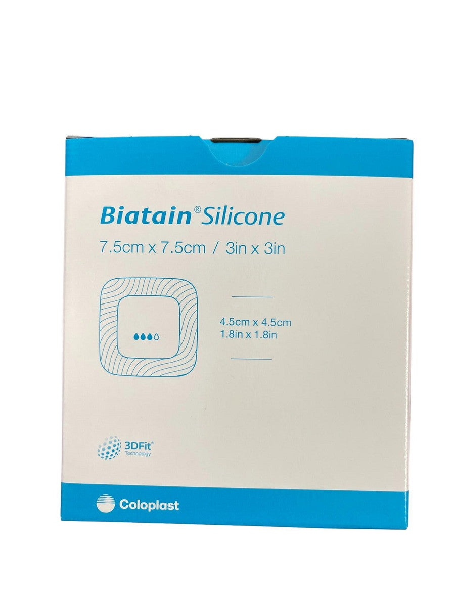 Coloplast Biatain Silicone Foam Dressing 7.5cm x 7.5cm (33434)