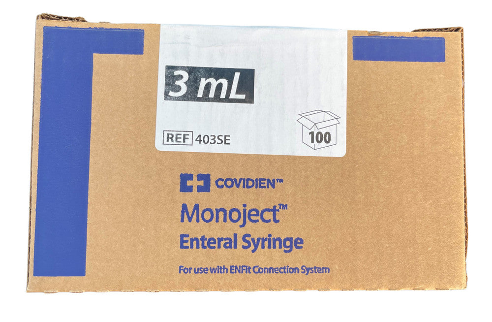 Covidien Monoject Purple Enteral Syringe Sterile All Sizes