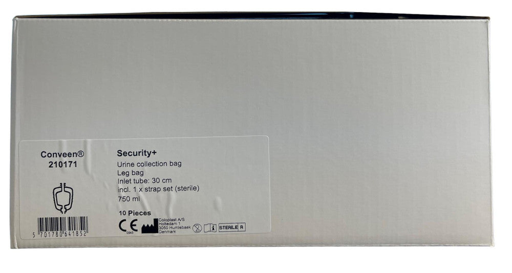 Coloplast Conveen Leg Bag With Straps Unisex Sterile Tube White