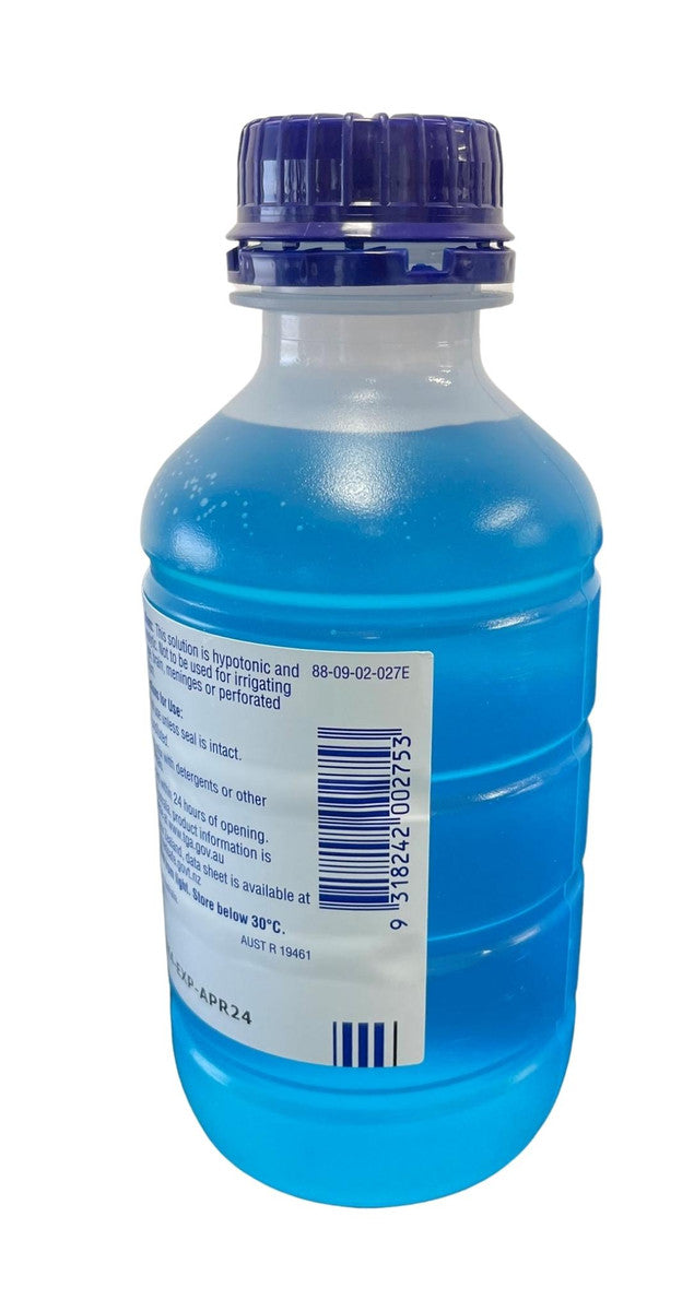 Baxter Chlorhexidine Acetate Aqueous 0.05% w/v Blue 500ml Bottle AHF7983