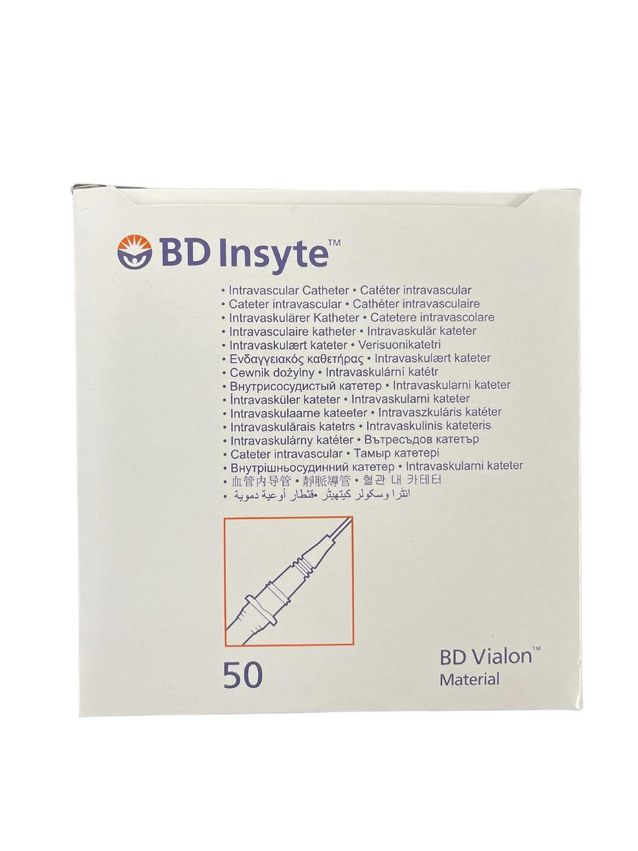 BD Insyte IV Cannula with BD Vialon Biomaterial 24G x