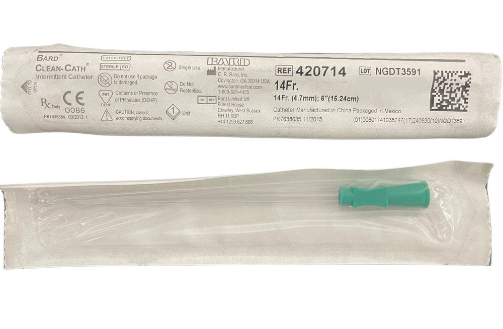 Bard Clean Cath Intermittent Catheter Fg14 15Cm 420714 Box of