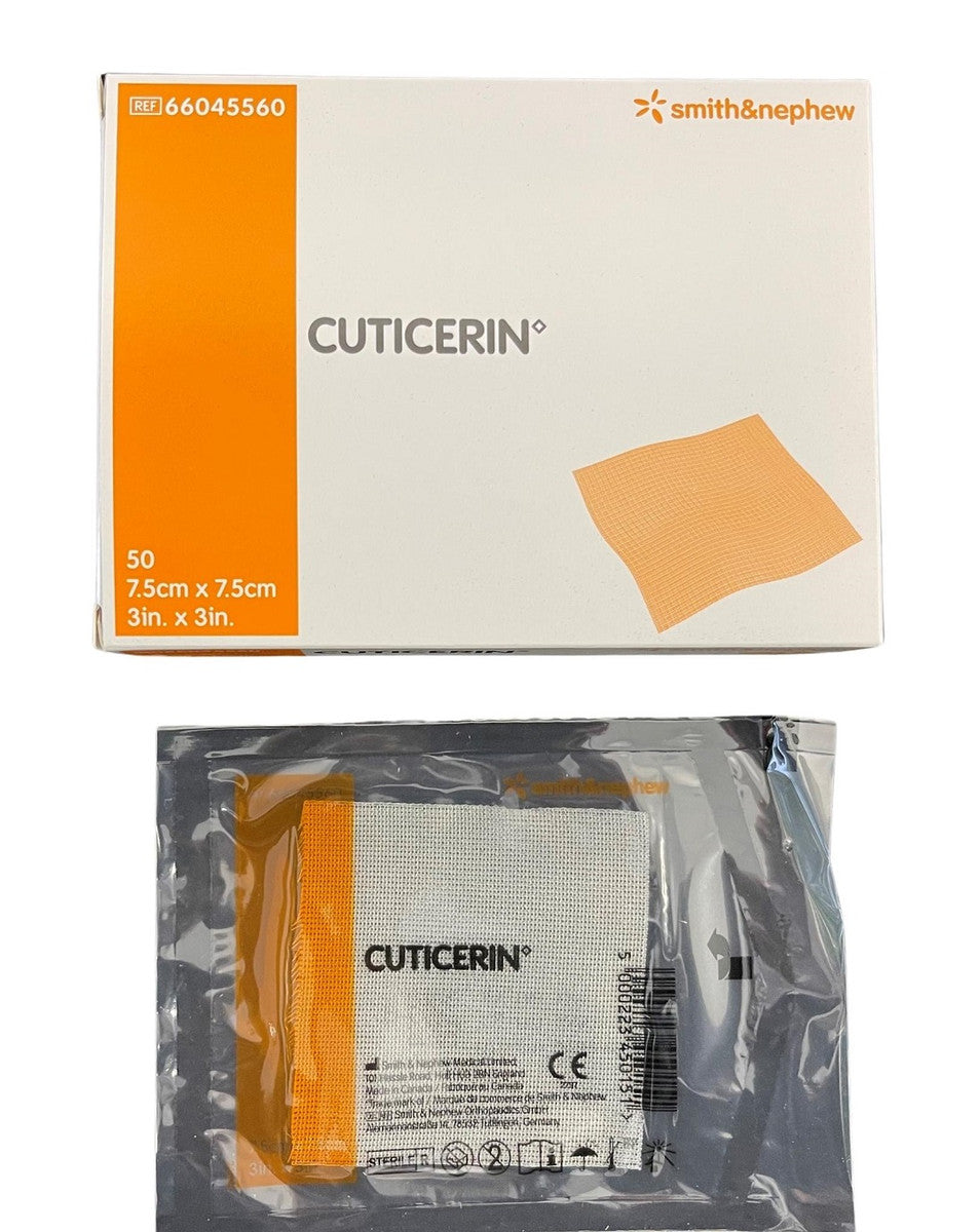 Smith & Nephew Cuticerin Low-Adherent Gauze Dressing 7.5cmx7.5cm Non Adhesive (66045560)