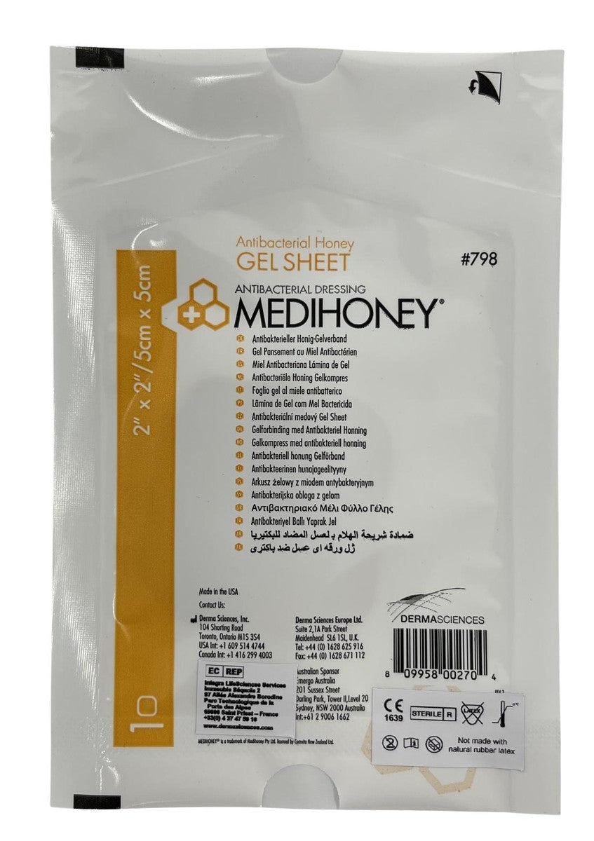 Medihoney Gel Sheet 5x5cm (798)