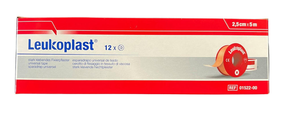 BSN Leukoplast Standard Tape 2.5cmx5mtr (Rigid Red Spool) Red - 01522-00