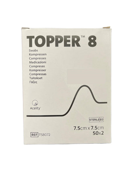 3M Topper Gauze Non-Woven (8Ply), Topper Sterile - All Sizes