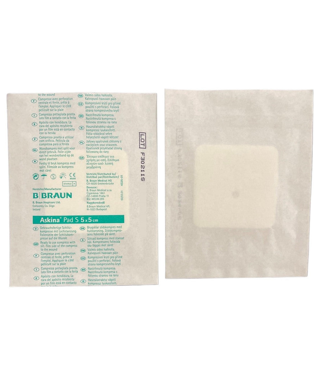 B. Braun Askina Pad 5Cmx5Cm Sterile 9024050 Box of 30