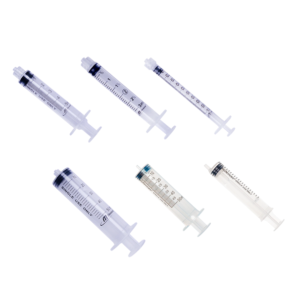 Mdevices Syringe Luer Slip, Lock, Catheter tip, Low Dead Space  - All Sizes
