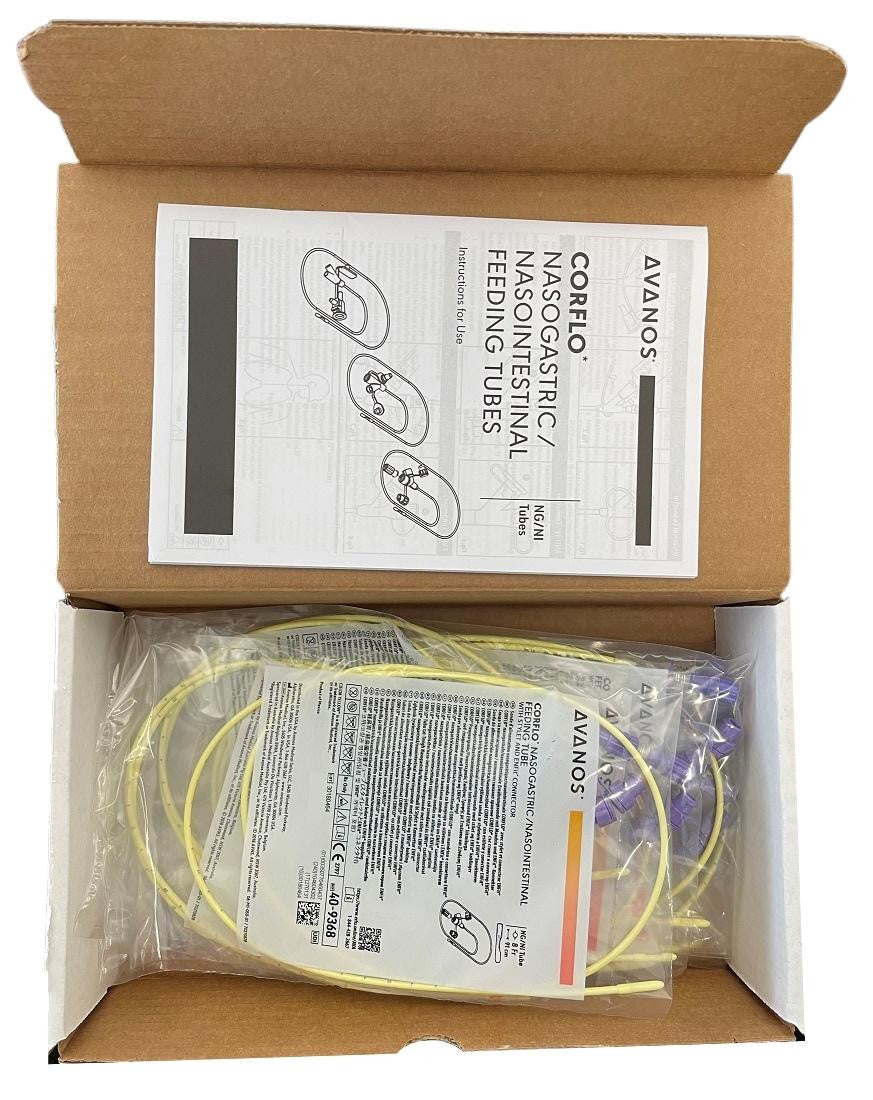 Avanos Corflo Nasogastric/Nasointestinal Feeding Tube Anti Clog With Enfit Connector