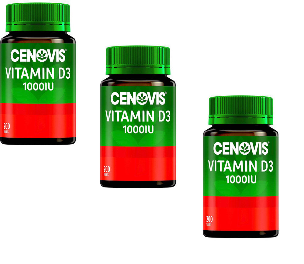 Cenovis Vitamin D 1000Iu Tablets Jar Of 200 160198 3Jars